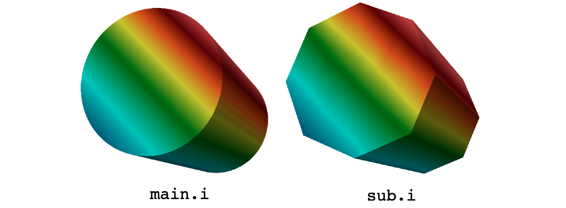 Results of a `MultiAppProjectionTransfer` from the main app to the sub app