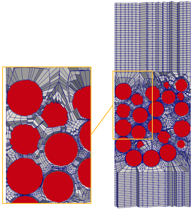 Mesh for the NekRS CFD model; [!ac](GLL) points are not shown