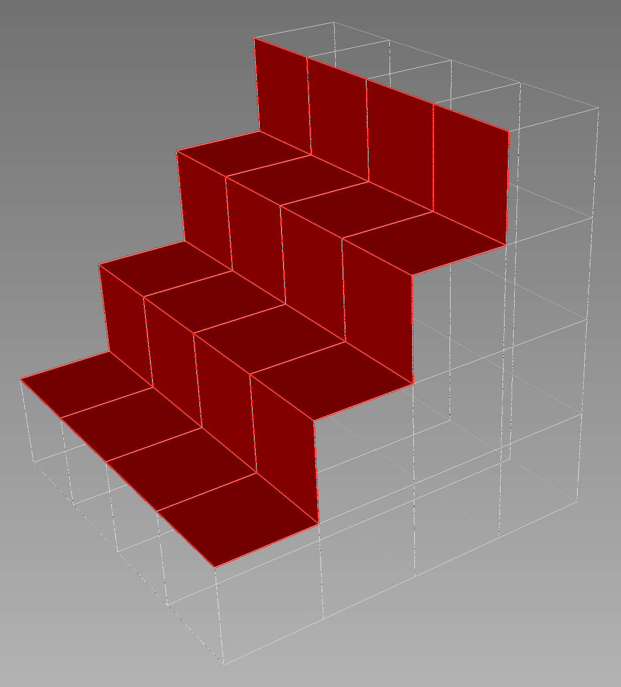 With the elements removed (and showing the new boundary)