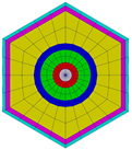 Heterogeneous pin cell created with [PolygonConcentricCircleMeshGenerator.md]