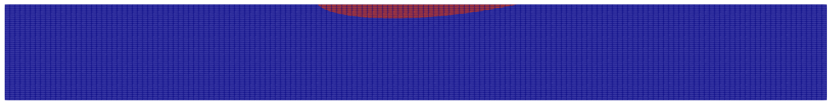Simulation results at the final time step with laser power ($60~W$) and wide effective laser radius ($155~\mu m$)