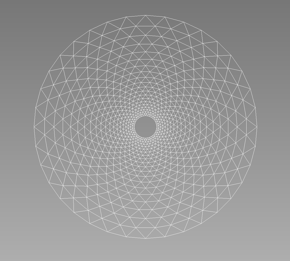 The mesh produced by the configurations above.