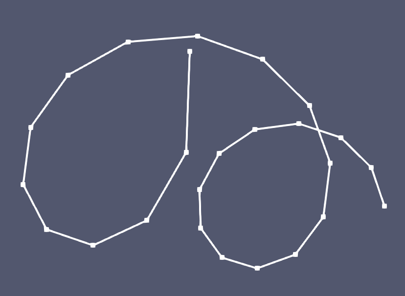 A 3D open curve generated by `ParsedCurveGenerator` defined as $x(t)=\cos t$; $y(t)=\sin t$; $z(t)= t$ with $t$ ranging from $0$ to $4\pi$.