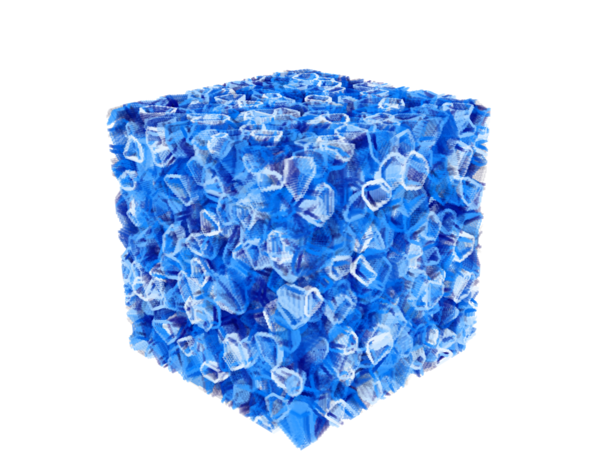6000 grains in 3D